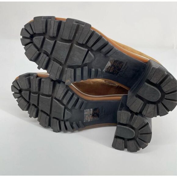 Rag & Bone Shiloh High Heeled Boot Chunky Lug Sole Boot Size 38 / 8 golden brown - Picture 8 of 10